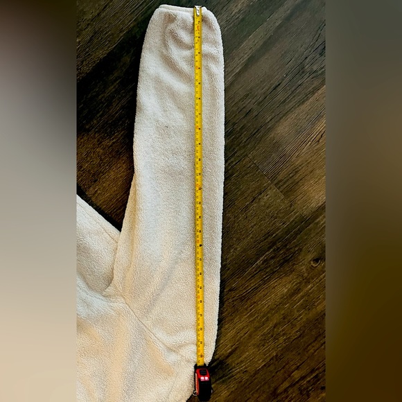 THE NORTH FACE 61661 White Grey Full Zip Up Deep Pile Fleece Jacket Coat Size XL - Picture 8 of 8